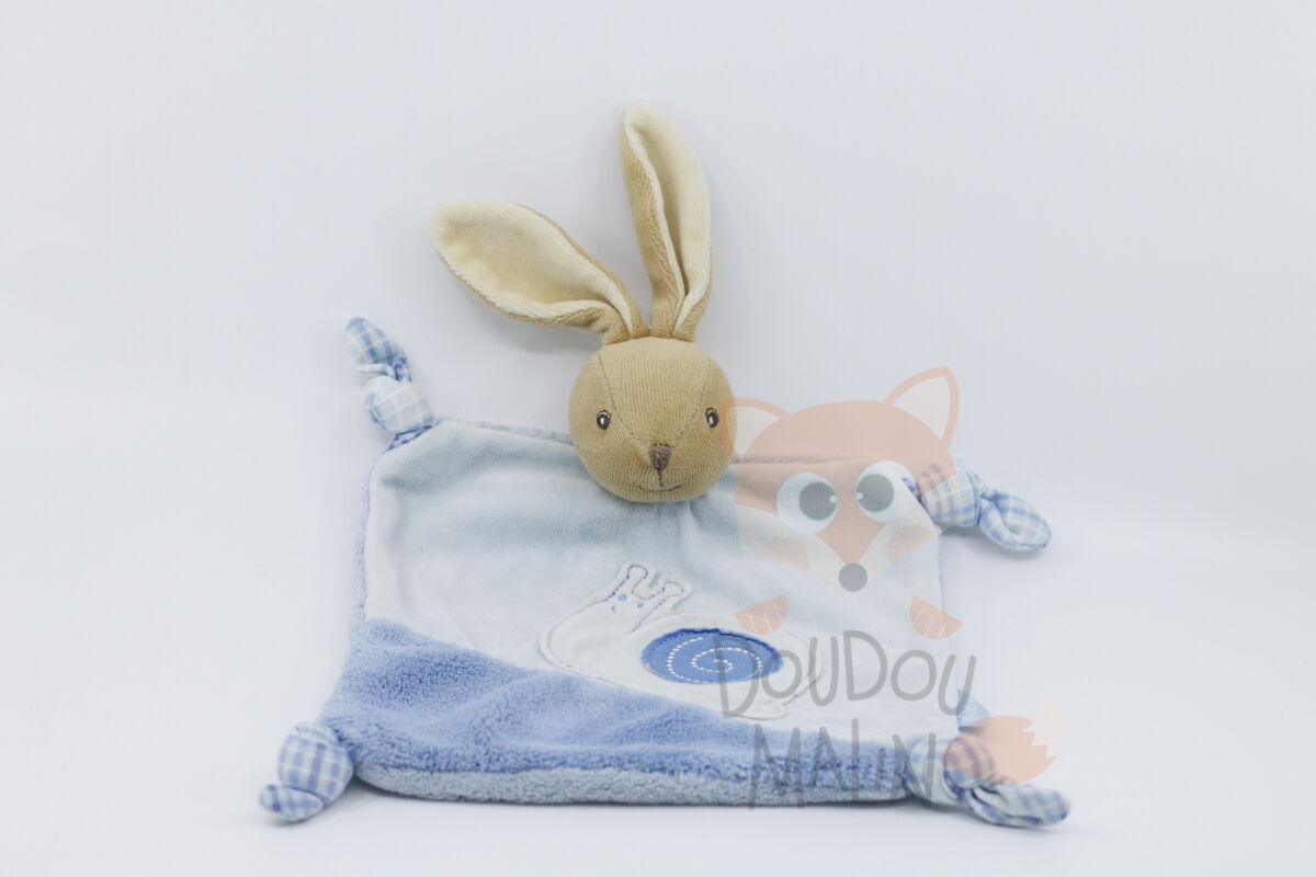  - blue - plat lapin bleu escargot 25 cm 